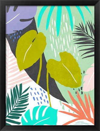 Framed Jazzy Jungle I Print