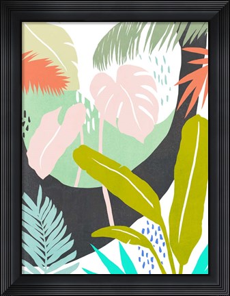 Framed Jazzy Jungle II Print