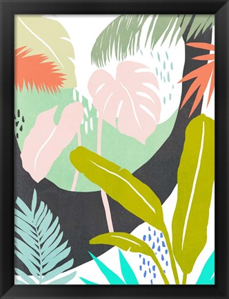Framed Jazzy Jungle II Print