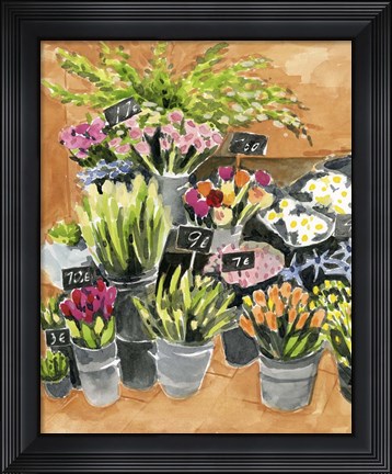 Framed Street Florist I Print
