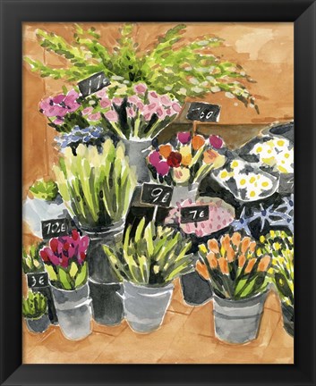 Framed Street Florist I Print