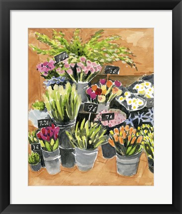 Framed Street Florist I Print