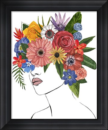 Framed Flower Lady II Print