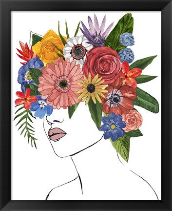 Framed Flower Lady II Print