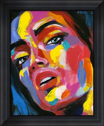 Framed Prismatic Pout I Print