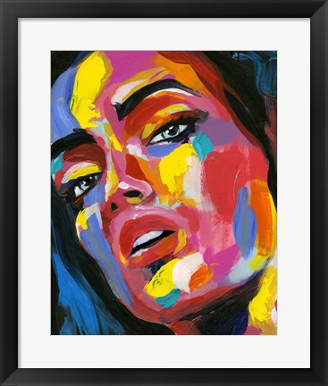 Framed Prismatic Pout I Print