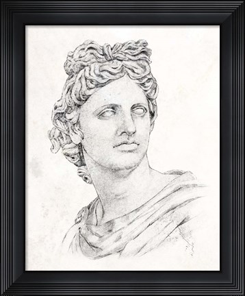 Framed Greek Statue II Print
