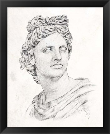 Framed Greek Statue II Print