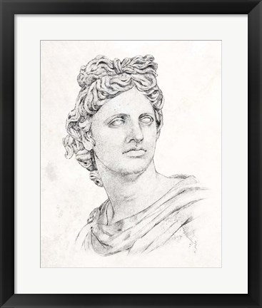 Framed Greek Statue II Print