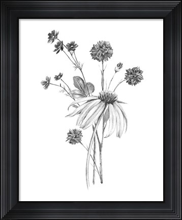 Framed Garden Cluster II Print