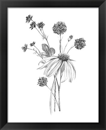 Framed Garden Cluster II Print