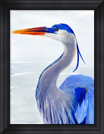 Framed Great Blue I Print