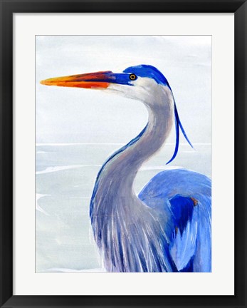 Framed Great Blue I Print