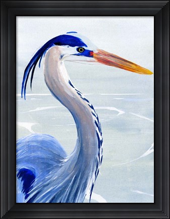 Framed Great Blue II Print