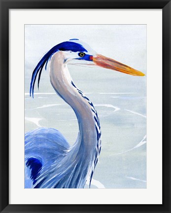 Framed Great Blue II Print