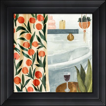 Framed Bath Retreat I Print