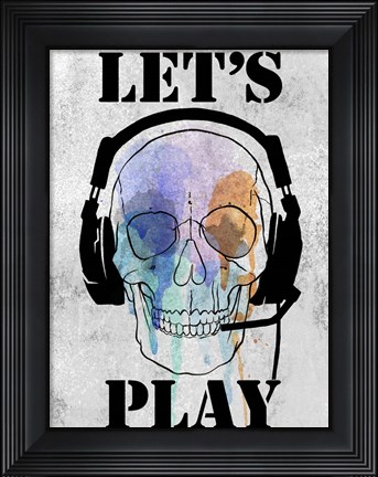Framed Skull Games I Print