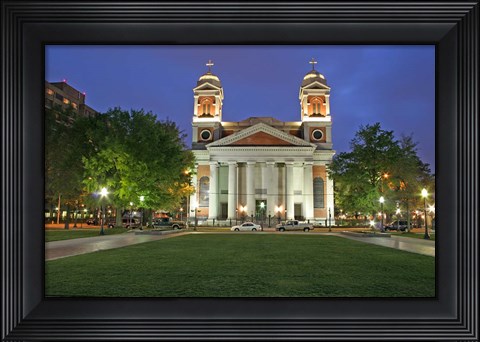 Framed Cathedral of the Immaculate Conception Mobile Alabama Print