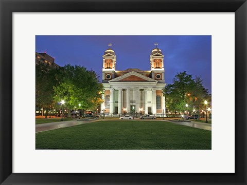 Framed Cathedral of the Immaculate Conception Mobile Alabama Print