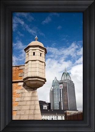 Framed Alabama, Fort Conde, RSA Tower and Riverview Plaza Print