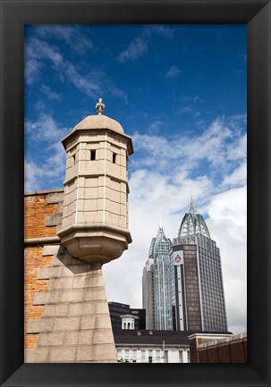 Framed Alabama, Fort Conde, RSA Tower and Riverview Plaza Print