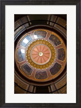 Framed Alabama, Montgomery, State Capitol Building Dome Print