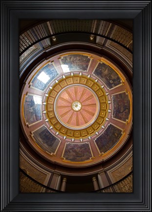 Framed Alabama, Montgomery, State Capitol Building Dome Print