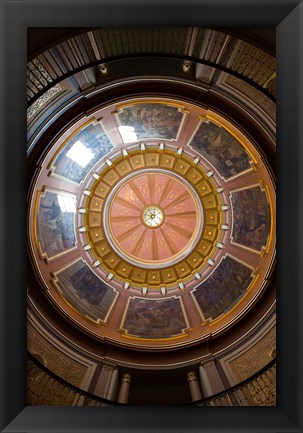 Framed Alabama, Montgomery, State Capitol Building Dome Print