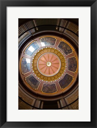 Framed Alabama, Montgomery, State Capitol Building Dome Print