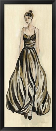 Framed Evening Gown III Print