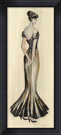 Framed Evening Gown I Print