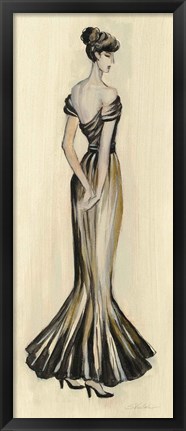 Framed Evening Gown I Print