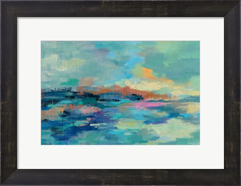 Framed Summer Seaside Print