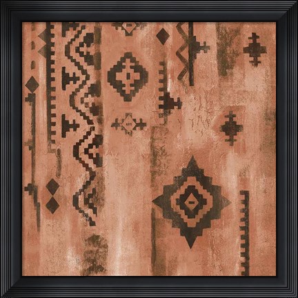 Framed Scandanavian Mood II Rust Print
