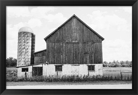 Framed Weathered III BW Print