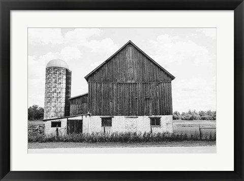 Framed Weathered III BW Print