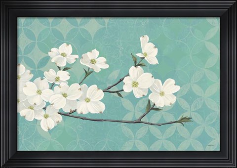 Framed Dogwood Blossoms Print