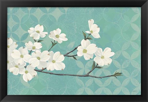 Framed Dogwood Blossoms Print