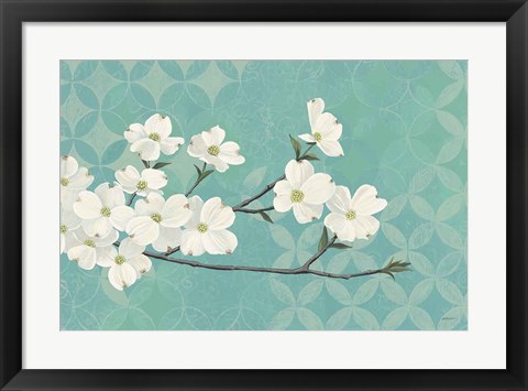 Framed Dogwood Blossoms Print