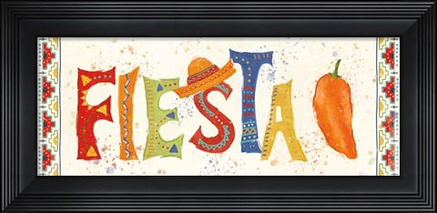 Framed Tex Mex Fiesta VII Print