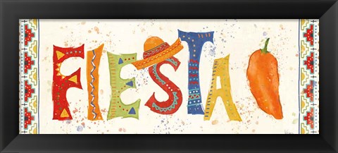 Framed Tex Mex Fiesta VII Print