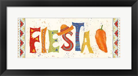 Framed Tex Mex Fiesta VII Print