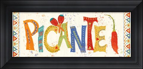 Framed Tex Mex Fiesta VIII Print