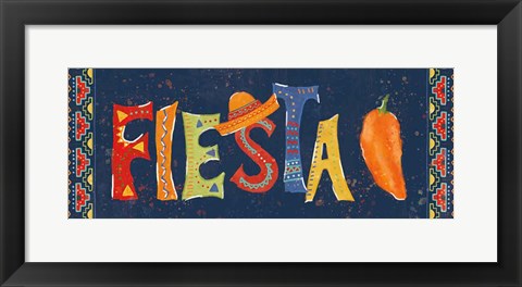 Framed Tex Mex Fiesta VII Dark Print