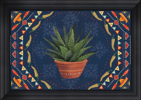Framed Tex Mex Fiesta II Dark Print