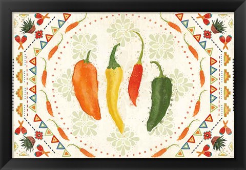 Framed Tex Mex Fiesta I Print