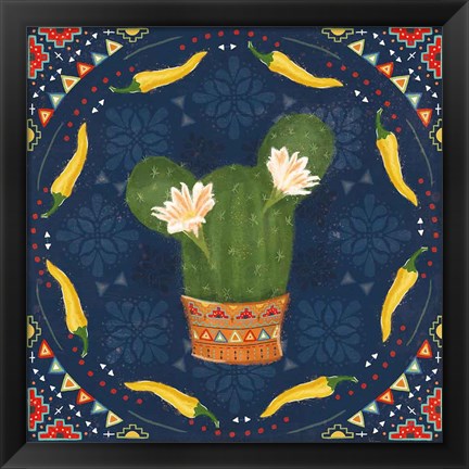 Framed Tex Mex Fiesta IV Dark Print