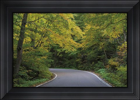 Framed Smugglers Notch Road Print