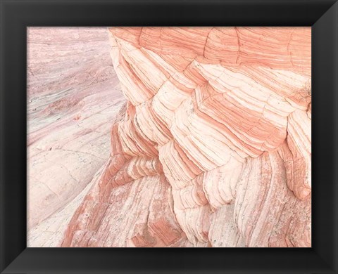 Framed Coyote Buttes VII Blush Orange Crop Print