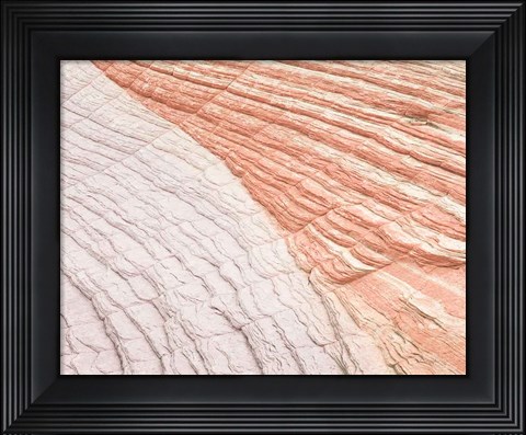 Framed Coyote Buttes VI Blush Orange Crop Print